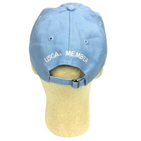U.S. Open Pebble Beach 2019 Pale Blue Hat Cap Embroidered USGA Adjustable - Picture 3 of 6